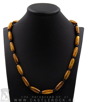 бусы-браслет коричневые