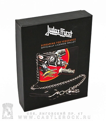портмоне с цепью фирменное judas priest "screaming for vengeance"