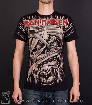 футболка iron maiden (мумия) total