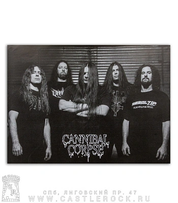плакат cannibal corpse (группа ч/б)