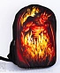 рюкзак принт демон огня