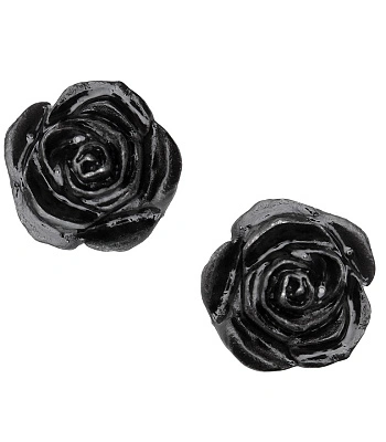 серьги alchemy gothic (алхимия готик) e339 black rose