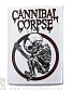 наклейка виниловая cannibal corpse "butchered at birth" (скелет)