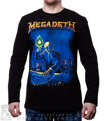 футболка megadeth "rust in peace" д/р