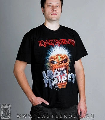 футболка iron maiden (eddie, надпись)
