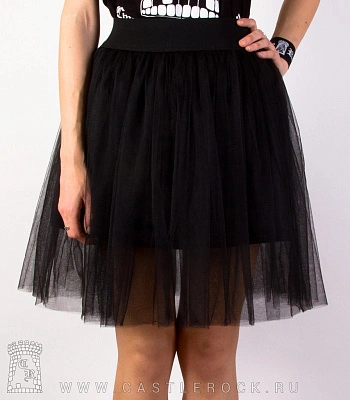 юбка из фатина черная