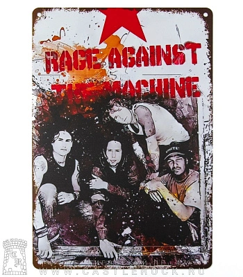 табличка rage against the machine