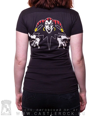 женская футболка король и шут горшенев (синий принт)