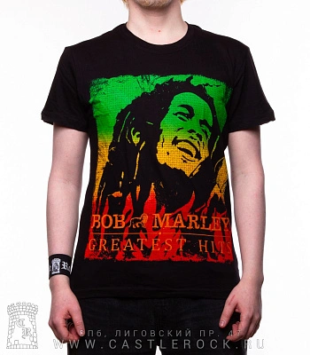 футболка bob marley "greatest hits"