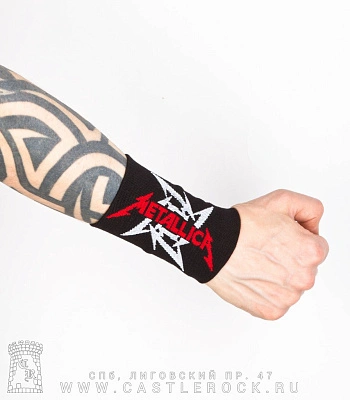 напульсник трикотажный metallica (широкий)