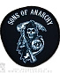 нашивка sons of anarchy (круглая)