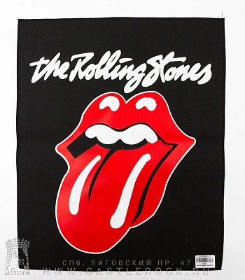 нашивка на спину rolling stones (лого)