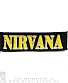 нашивка nirvana (надпись желтая)