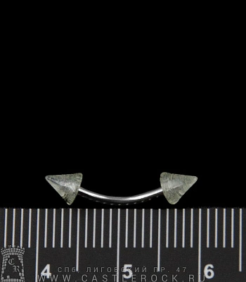 Микробанан Сталь с Акриловыми Шипами (прозрачными) 1,2 х 10 х 4/4