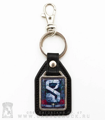 брелок прямоугольный на подкладке scorpions "sting in the tail"