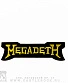 нашивка термо megadeth (лого зеленое, вышивка)