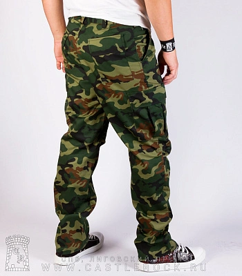 брюки милитари woodland (камуфляж, светлые)