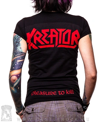 женская футболка kreator "pleasure to kill"