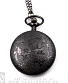 часы карманные на цепочке стимпанк (черные)
