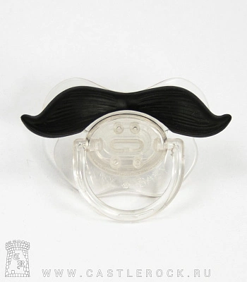 соска-пустышка усы короткие (черная)