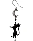 серьга alchemy gothic (алхимия готик) e468 feline moondream