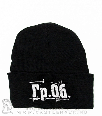 шапка с отворотом и вышивкой гражданская оборона