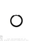 серьга кликер кольцо (сечение круглое, черная) 20 мм