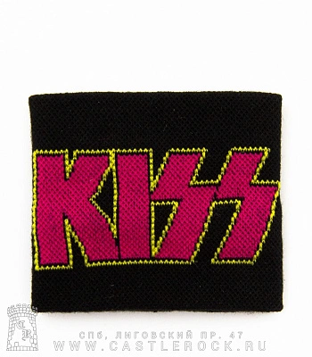 напульсник трикотажный kiss (лого розовое)