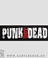 напульсник на резинке punk not dead (белая надпись)