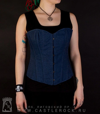 корсет джинсовый (темный)