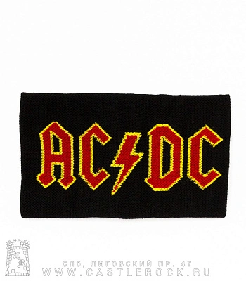 напульсник трикотажный ac/dc (лого, широкий)
