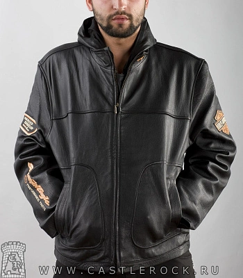 мото-куртка harley-davidson с отстегивающимся капюшоном