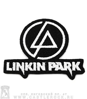 нашивка linkin park (лого ч/б, вышивка)