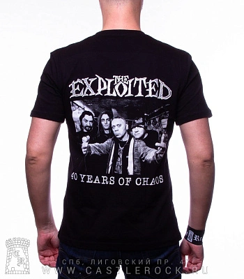 футболка exploited "40 years of chaos"