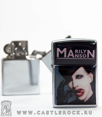зажигалка цветная marilyn manson (в шляпе)