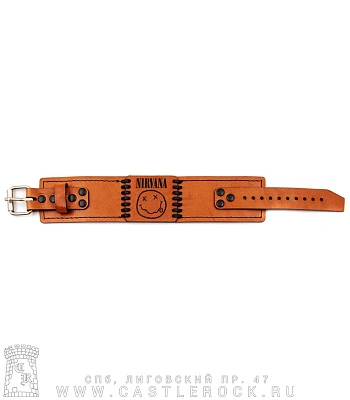 браслет кожаный с гравировкой nirvana