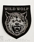 нашивка термо волк "wild wolf" (жаккардовая, вышивка)