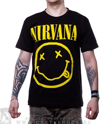 футболка nirvana "come as you are" (смайл)