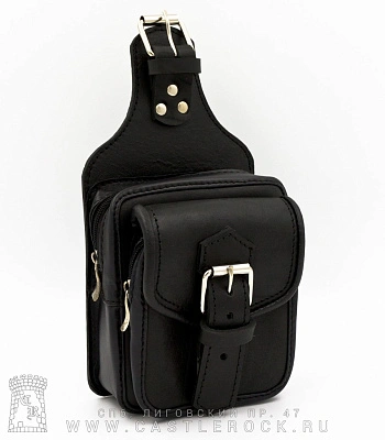 сумка на бедро две пряжки
