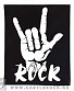 нашивка на спину коза "rock"