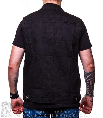 жилет джинсовый черный 801#, 802#