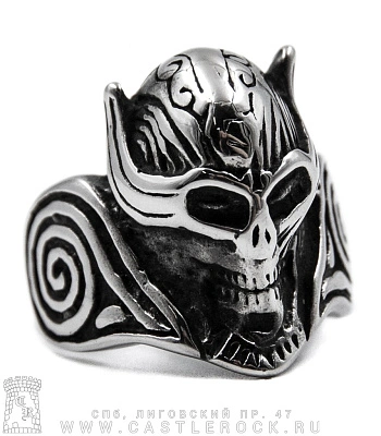 перстень череп демона