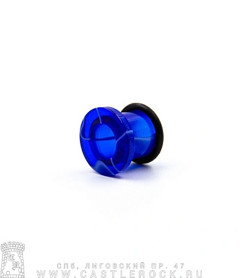 Тоннель Акрил Синий (с резинкой) 10 мм