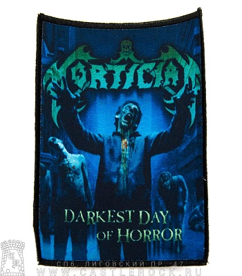 нашивка mortician "darkest day of horror"