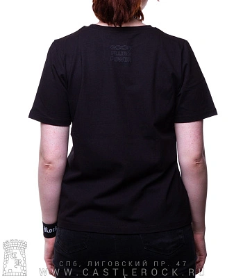 женская футболка кошка цветная (прямая, светится)