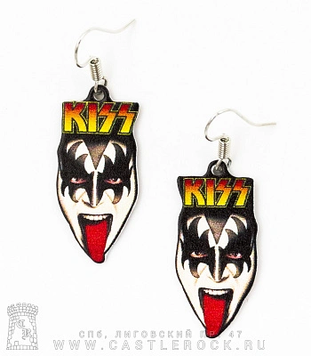 серьги kiss gene simmons