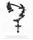 серьга кафф alchemy gothic (алхимия готик) e345 night sky