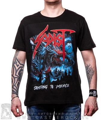 футболка sadist "something to pierce"