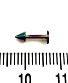 Лабрет Сталь "Бензиновый" с Шипом 1,2 х 6 х 3
