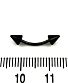 Микробанан Сталь Черный с Шипами 1,2 х 10 х 4/4